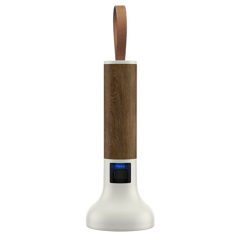 Luz de enfoque fijo transfronterizo retro linterna estética USB recargable linterna de aleación de aluminio salida de reflector linterna pequeña