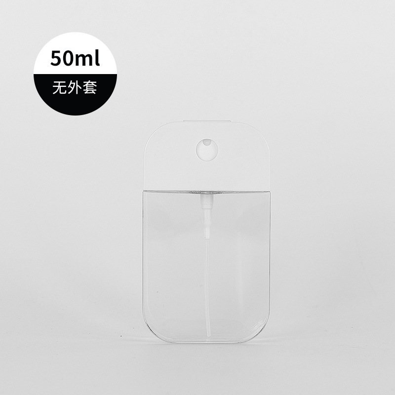 Botella de dispensación de perfume con gancho de silicona a presión portátil Botella de dispensación de alcohol Botella de rociado con tarjeta de botella vacía
