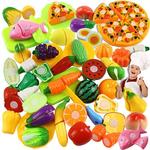 Детская семейная реалистичная фруктовая игрушка, пластиковый комплект для разрезания
