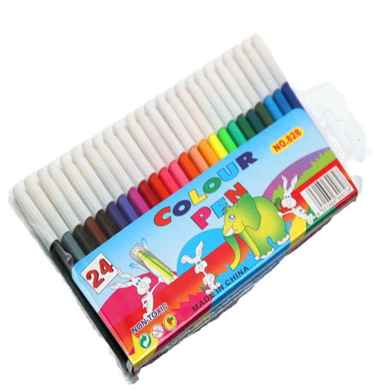 Fábrica de producción de suministros de arte graffiti pintura cepillo bolsa de producción de comercio exterior 12 color acuarela pluma de color