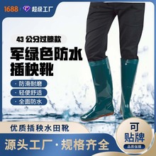 PVC�Gɫˮ��Ь��Ͳ��ʿ��ĥ�ڱ�������Ь��Ůʽ������ˮ������ѥ