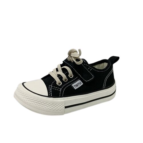 Children's Mango Square Toe Canvas Shoes 2024 Spring Men's and Women's Small, Medium and Large Children's Soft Sole Shoes Korean Style Student Sports Shoes