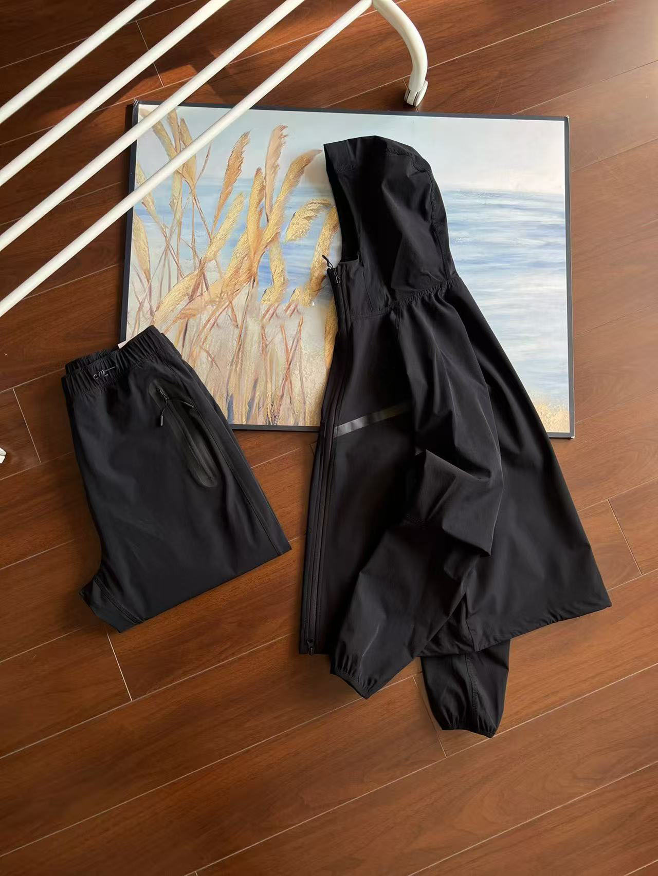 2025 primavera hombre FUTURA deportes casuales chaqueta suelta chaqueta pantalones traje