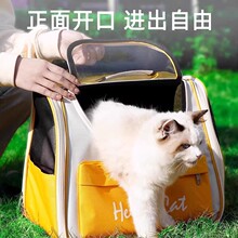 厂家直供宠物双肩包猫狗外出便携式可折叠透气太空舱手提防水耐咬
