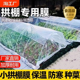 Du Min Transparent Small Arch Shed Special Film for Vegetable Planting Heat Insulation Thickened Plastic Cloth Greenhouse Film Agricultural Film Whole Roll Food