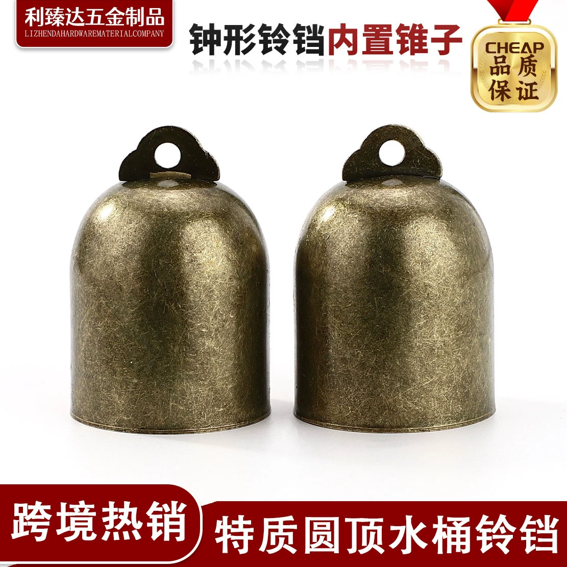 Новый рождественский купольный колона 32 мм, железный рожок, колокольчик, тип ведра, ретро-колокольчик, аксессуары для колокольчиков, рождественские украшения