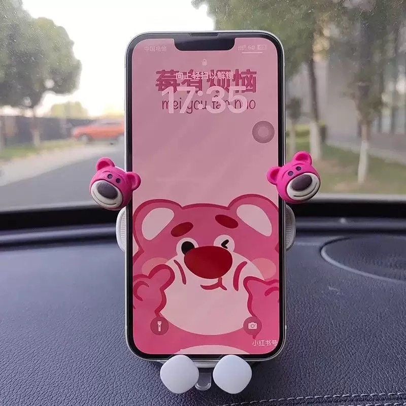 Suction Cup | Katong Car phone holder - strawberry-bear