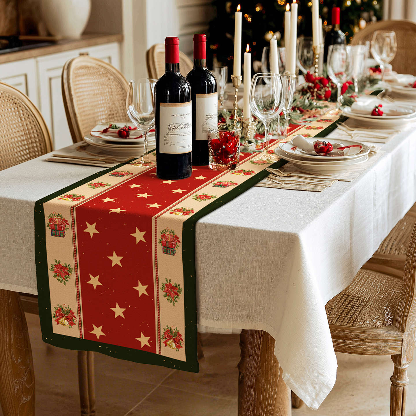 Enlace agosto 55 banderas de mesa de Navidad (65)