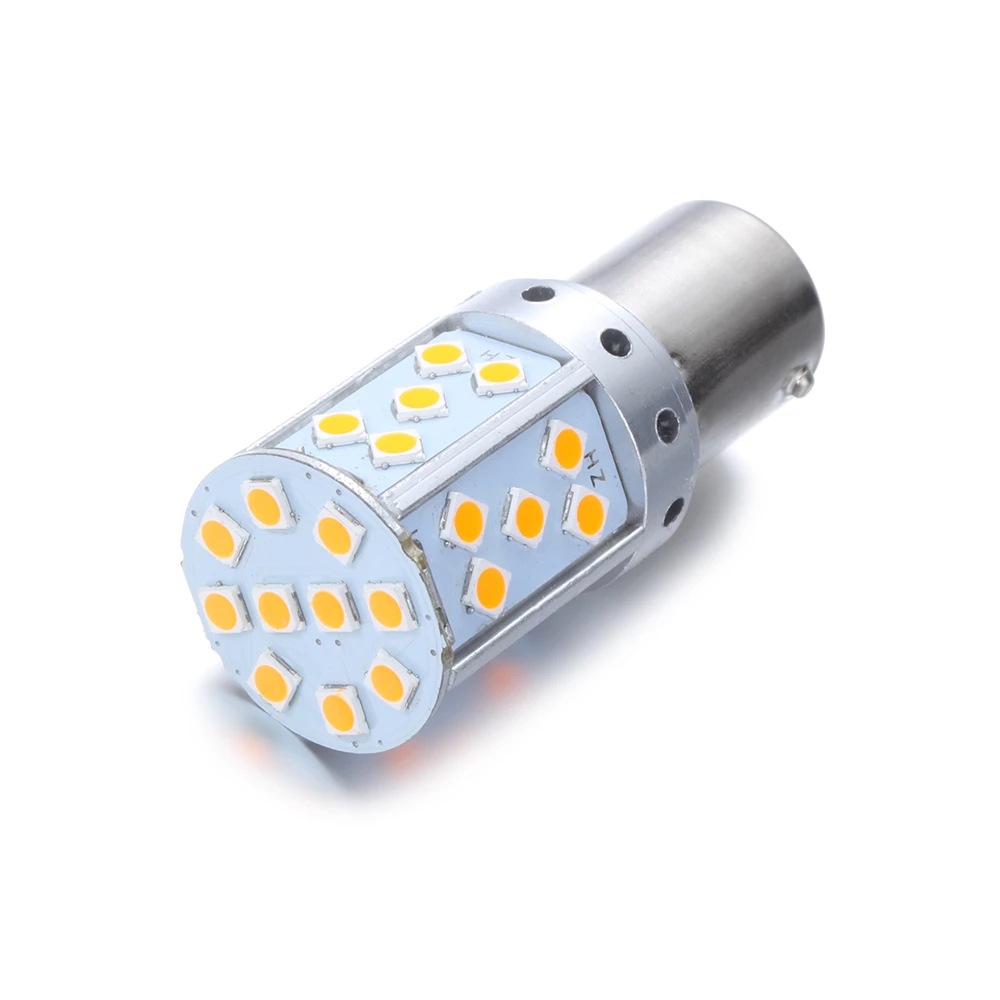 3030 35LED luz de freno de dirección LED de automóvil luz de retroceso decodificada de corriente constante 1156 7440 luz diurna