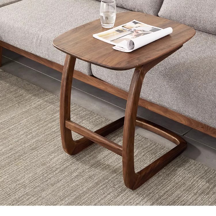 North American Black Walnut Solid Wood Side Table Living Room Sofa Small Coffee Table Small Table Modern Bedroom Bedside Small Side Table