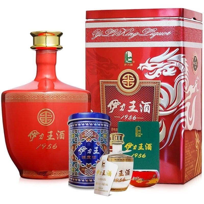 新疆伊力特红王50度500ml*6瓶/箱浓香型白酒粮食酒正品批发包邮