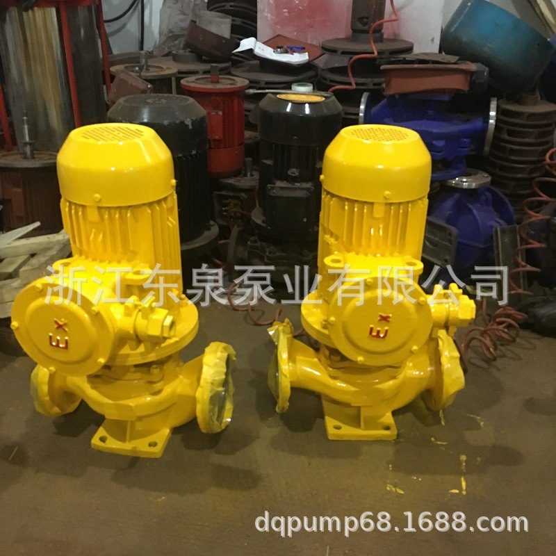 东泉牌IHGB不锈钢304管道离心泵 防爆型油泵 立式管道离心泵节能