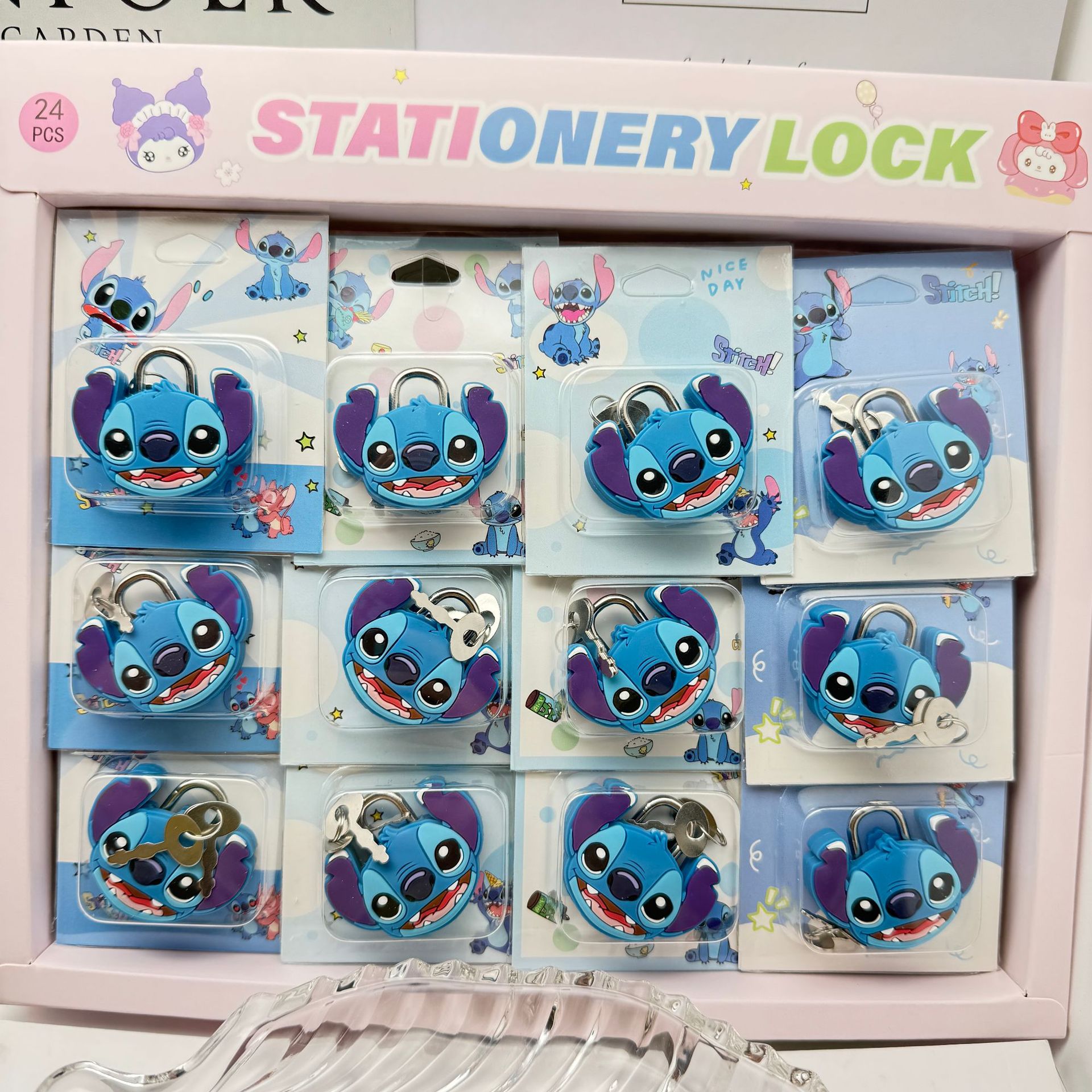 外贸卡通造型文具锁学生宿舍金属迷你小锁挂锁卡通箱包密码锁防盗