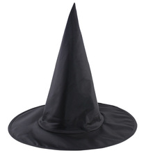 萬聖節帽子黑色牛津布巫師帽化妝服飾道具哈利波特巫婆帽女巫帽子