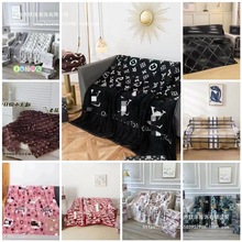 外贸潮牌毛毯法兰绒加厚午休空调办公室沙发盖毯居家宿舍盖毯批发