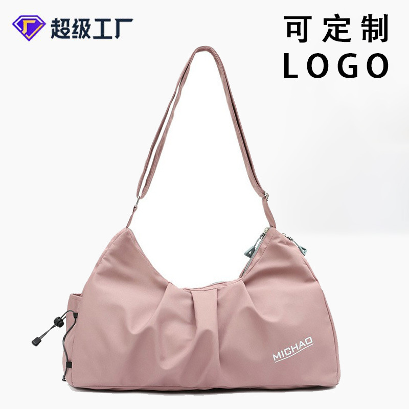 Cross-border New Trendy Crossbody Fitness Bag Multifunctional Lightweight Casual Boarding Storage Bag Men's and Women's Travel Bag Cross-border New Trendy Crossbody Fitness Bag Multifunctional Lightweight Casual Boarding Storage Bag Men's and Women's Travel Bag
