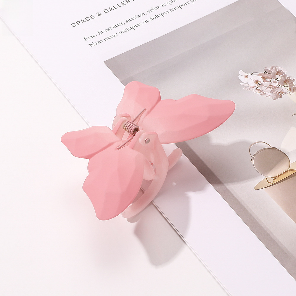 Qiyue határokon átnyúló színátmenetes hajtű matt fogócsat édes női cápacsat hajcsat hajkiegészítők nagykereskedelemben_voghion.com