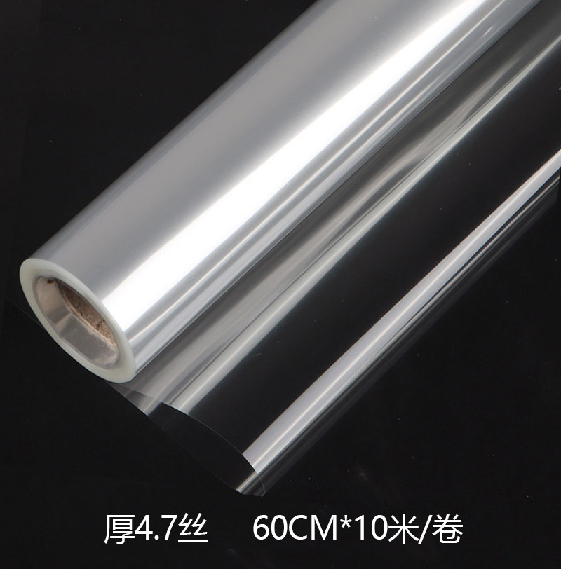 Celofán transparente plástico flor papel de embalaje ramo base hecha a mano rollo transparente flor tienda floral material en stock al por mayor