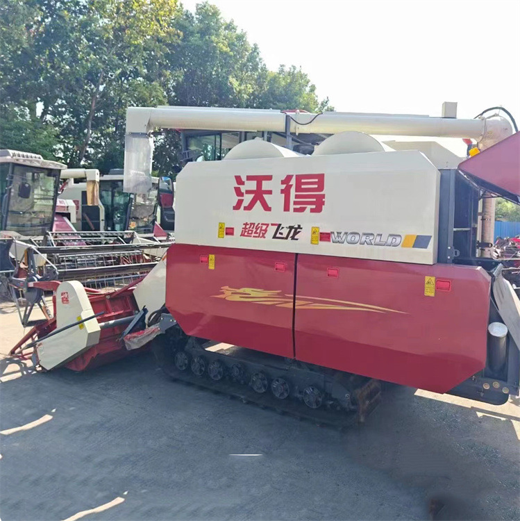 沃得超级飞龙大型小麦联合收割机 125马力沃得谷子高粱联合收获机