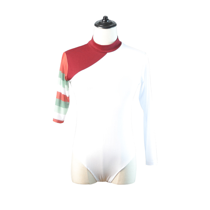 Ropa de danza Xizanga falda de media longitud práctica de las mujeres étnicas Xizangas Top Square danza práctica rendimiento ropa gran swing falda