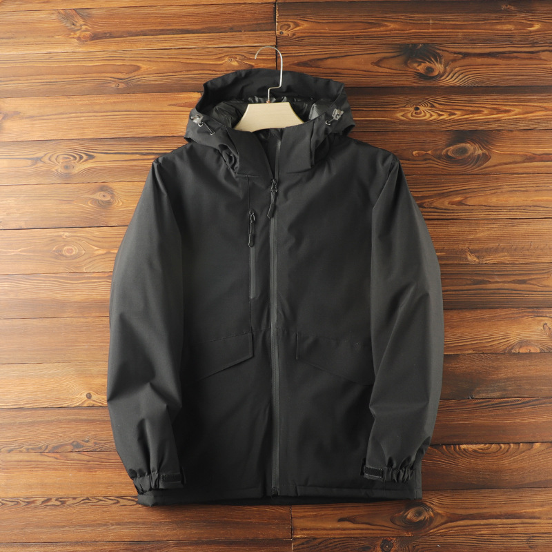 Pánské oblečení Outdoor Bird podzimní a zimní pánská větruodolná a nepromokavá bunda Assault teplá s kapucí a bavlněným kabátem, trendy_voghion.com