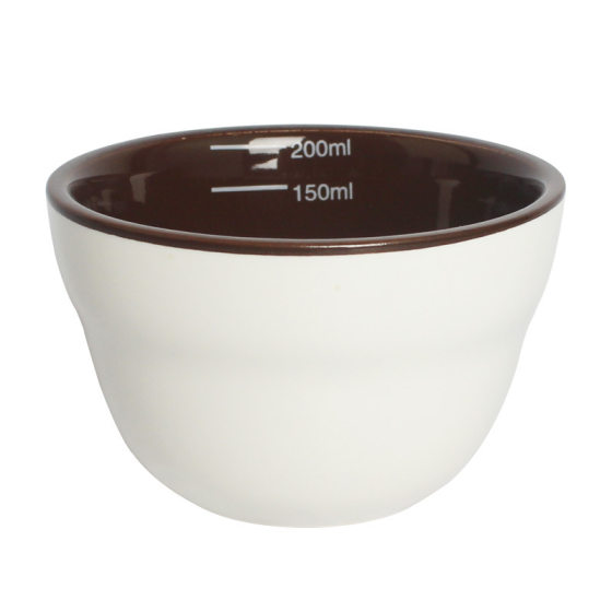 Thickened ceramic cup test Bowl SCAA professional competition coffee standard evaluation bowl 200ml stainless steel cup test spoon