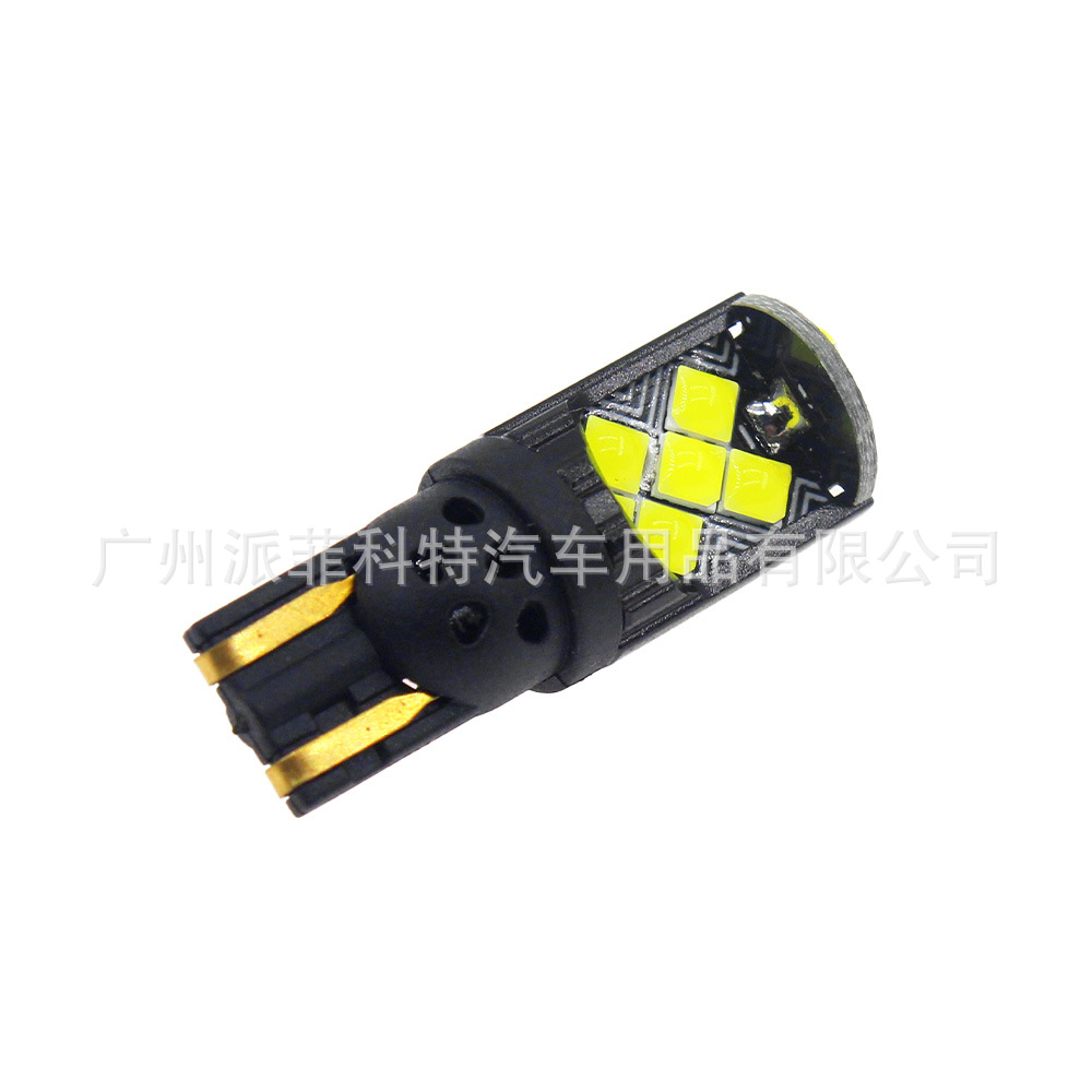 Factory Cross-Border New High-Brightness Wide Voltage Decoding Car Led Width Indicator Reading Light T10-3030-15 Lamp