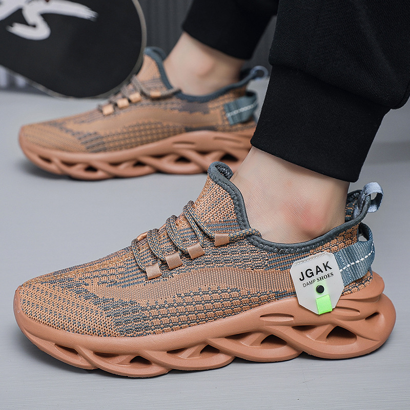 Fashionable breathable low casual socks all-season with shoelaces