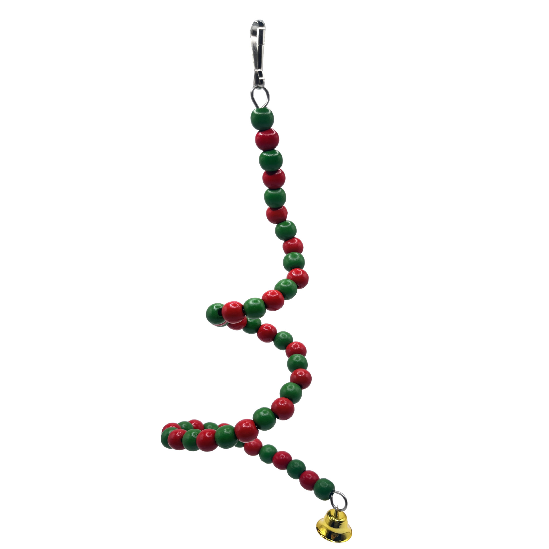Tema de Navidad transfronterizo, juguete de pájaro loro, columpio de color de aves, escalera giratoria, juguete, accesorios de decoración de jaula de pájaros