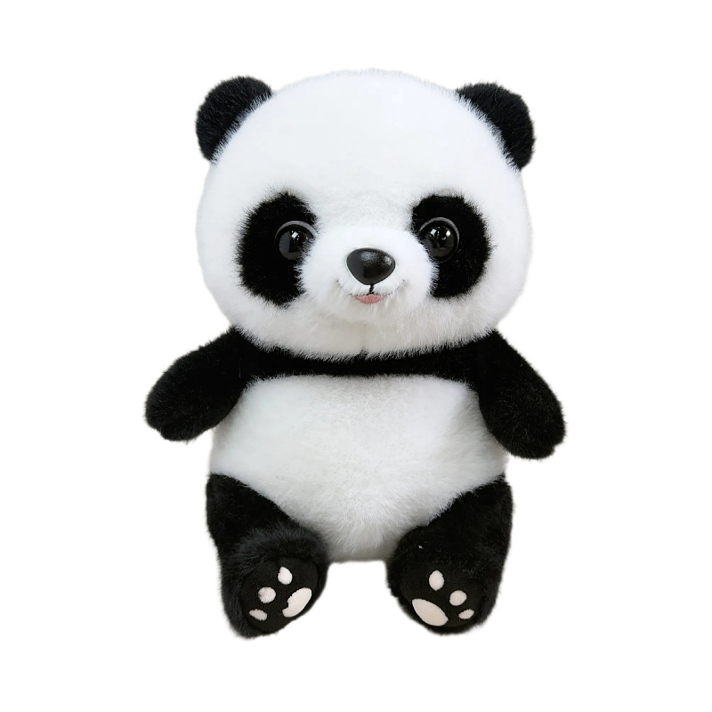 Cute tesoro nacional panda muñeca muñeca de peluche muñeca panda muñeca Chengdu logotipo de la empresa de impresión de recuerdos