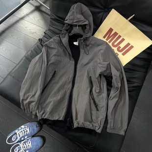 2025 New Summer Hooded Sun Protection Air-Conditioned Clothing Skin Clothing Fan Clothing Couple Ultra-Thin Breathable Outdoor Skin Clothing