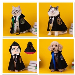网红猫咪宠物狗狗哈利波特魔法披风学院狗狗斗篷小型犬宠物披肩