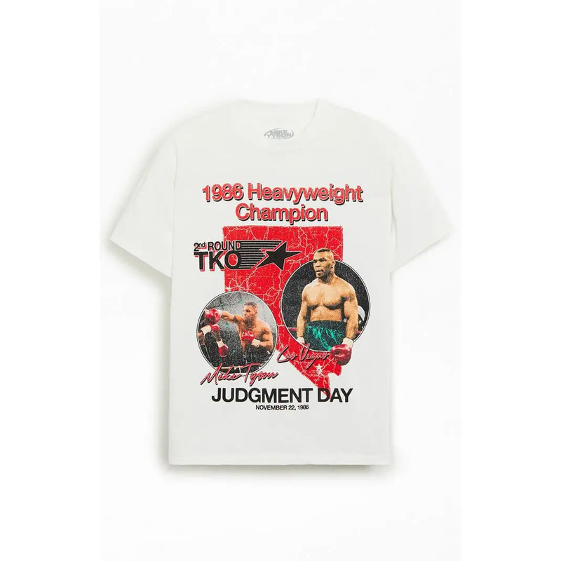 Cross-border European size PacSun Men's Mike Tyson Judgment Oversized T-Shirt Cross-border European size PacSun Men's Mike Tyson Judgment Oversized T-Shirt