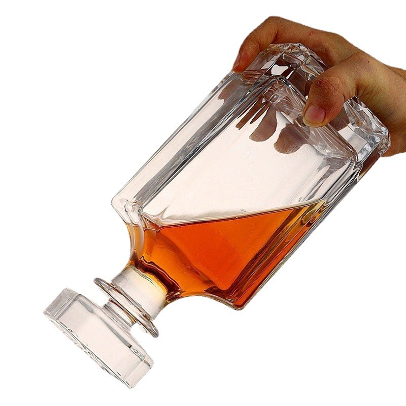 Оптовая продажа стеклянного графина, стильный графин для виски, набор для вина, винная бутылка, набор хрустальных графинов, набор для вина