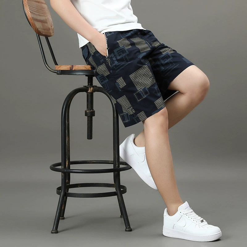 Комбинезоны мужские укороченные брюки летние спортивные досуг ins корейские тенденции свободные мужские шорты с цветком брюки