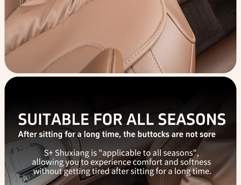 Cross-Border Popular Car Seat Cushion, Breathable Nappa Leather Seat Pad, Soft and Comfortable for All Seasons, Size Three