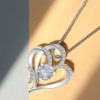 Fashionable pendant, elegant necklace heart shaped