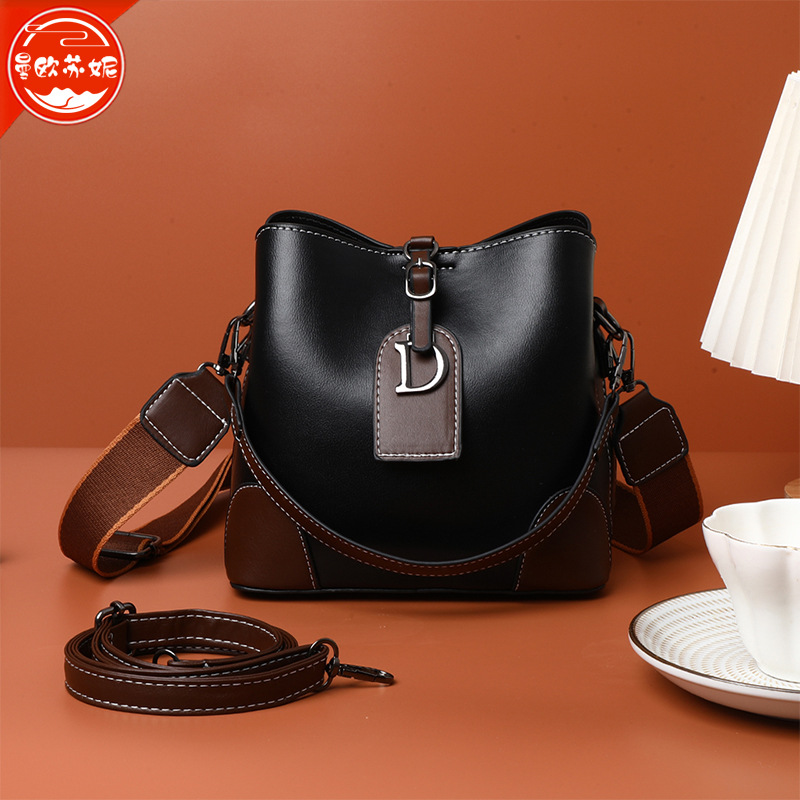 Suni Small Luxury Women's Bag High-End Texture Bucket Bag 2025 New Vintage Fashion Single Shoulder Crossbody Bag