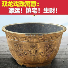 塑料圆形花盆尺码加厚种果树铁树龙缸庭院睡莲荷花养鱼缸其他古典