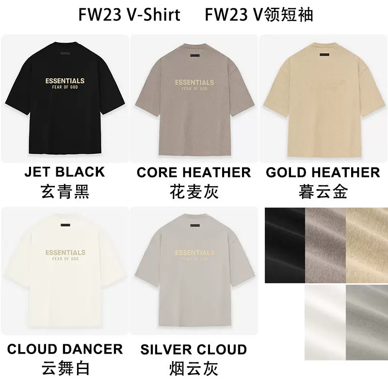 23FW Cloud Collection V-neck TEE