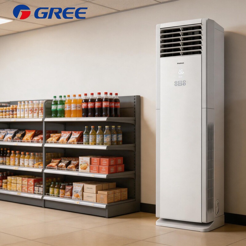 Gree Foreign Trade Export Air Conditioner Floor-Standing Cabinet Unit for Home Use 3P Square Cabinet Unit Commercial Inverter Ac Air