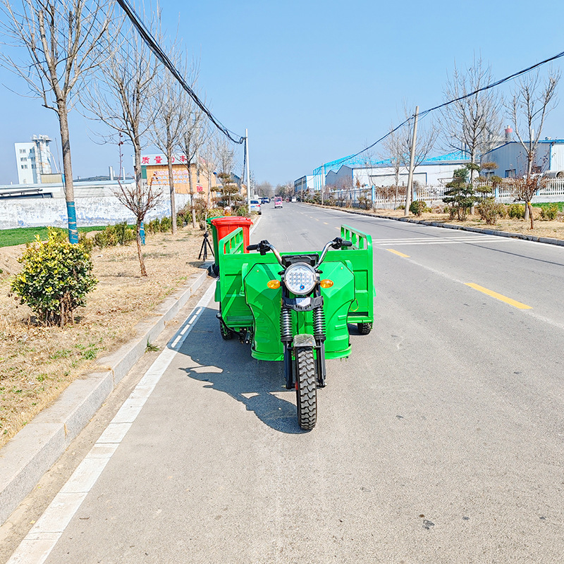 Electric three-wheeled garbage sorting vehicle 240L garbage can transport vehicle community greening cleaning sanitation vehicle Electric three-wheeled garbage sorting vehicle 240L garbage can transport vehicle community greening cleaning sanitation vehicle