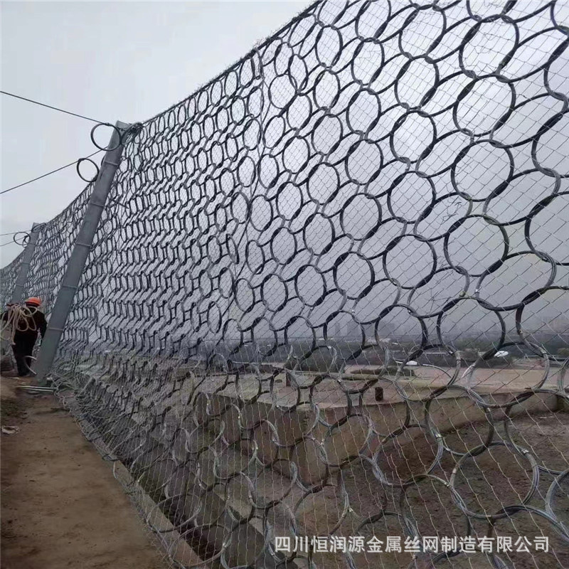 水电站边坡防护网 雅江水电站被动防护网  水电站安全防护网