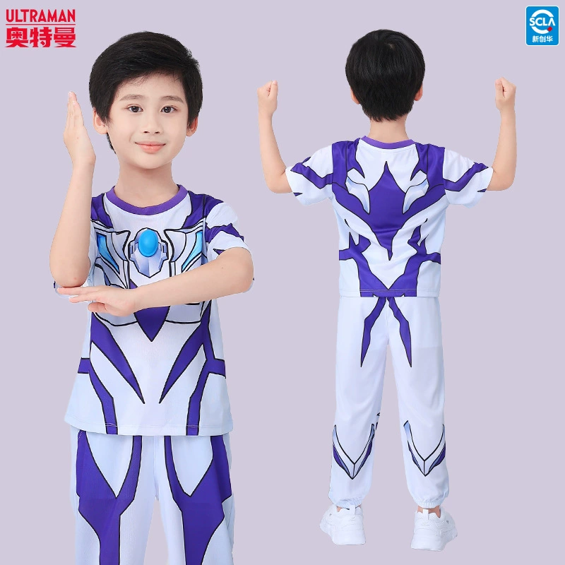 Ultra, летний Ultraman Tiga, репеллент от комаров для мальчиков, быстросохнущие спортивные брюки с коротким рукавом