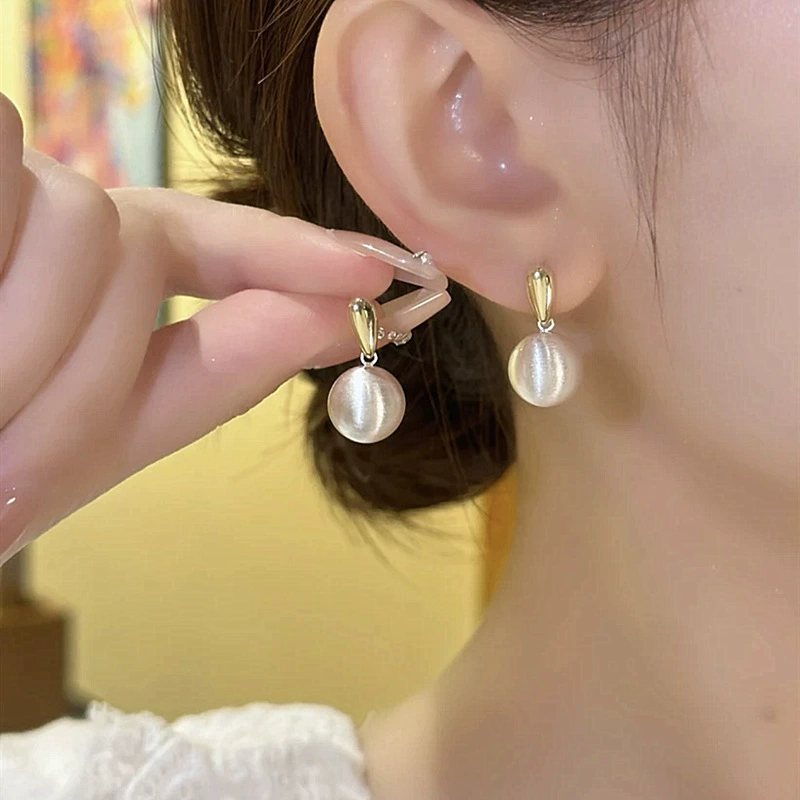 Серьги, универсальная серебряная игла, стиль 