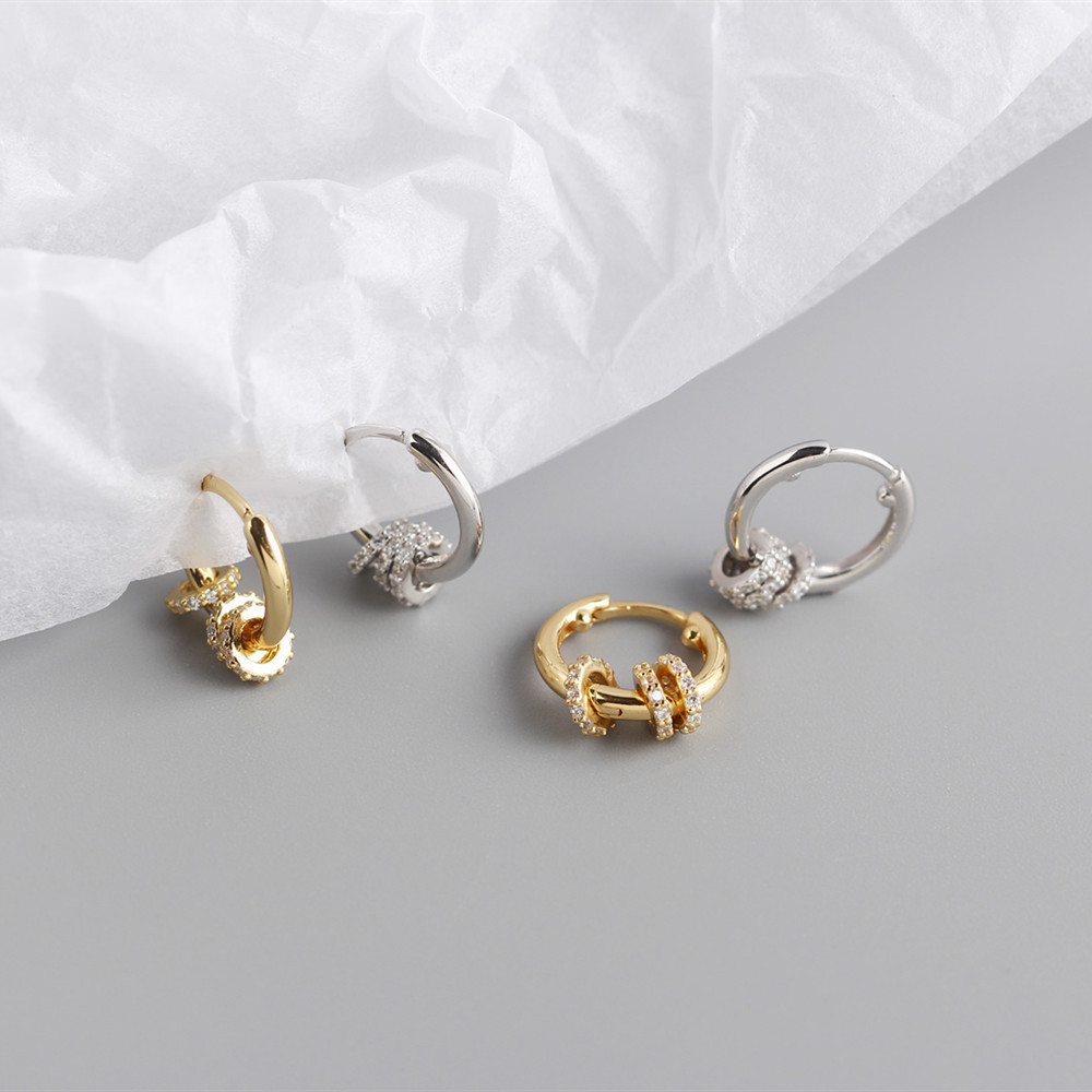 2021 New Japanese and Korean Light Luxury One Style for DualWear Activity Diamond Ring Transfer Beads Temperament Ear Clip Earrings for Womenpicture11