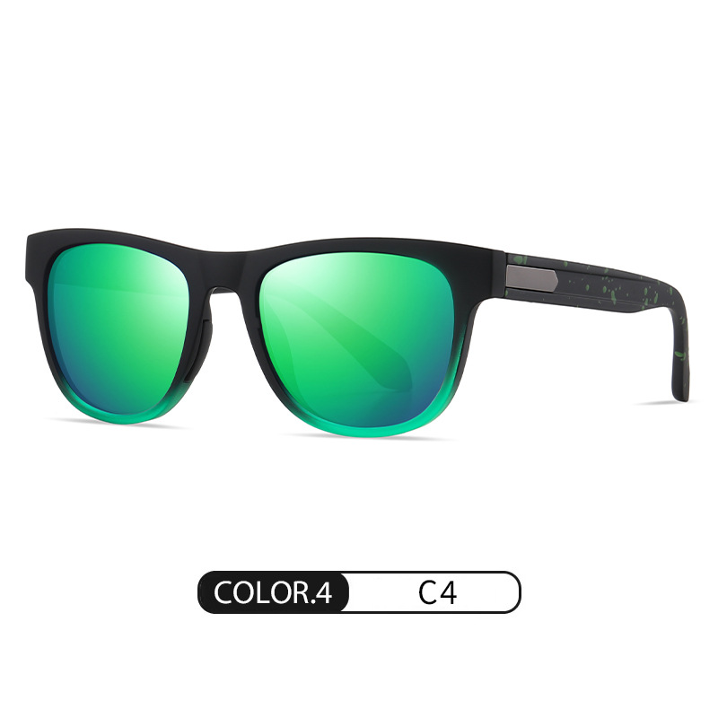 Nuevas gafas de sol polarizadas TR S11114 Gafas de sol de conducción al aire libre anti-ultravioleta para hombres Gafas de sol de goma con remo nasal