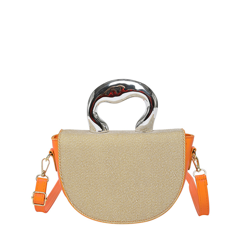 Bolso de diseño de nicho 2025 primavera nuevo bolso de mujer bolso de hombro de moda personalizado bolso de mensajero de costura de color de contraste marea