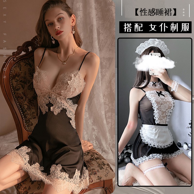 Sexy lencería sexy pijamas de las mujeres puro caliente pero uniforme traje de lencería caliente diversión medias emocional ropa de mujer