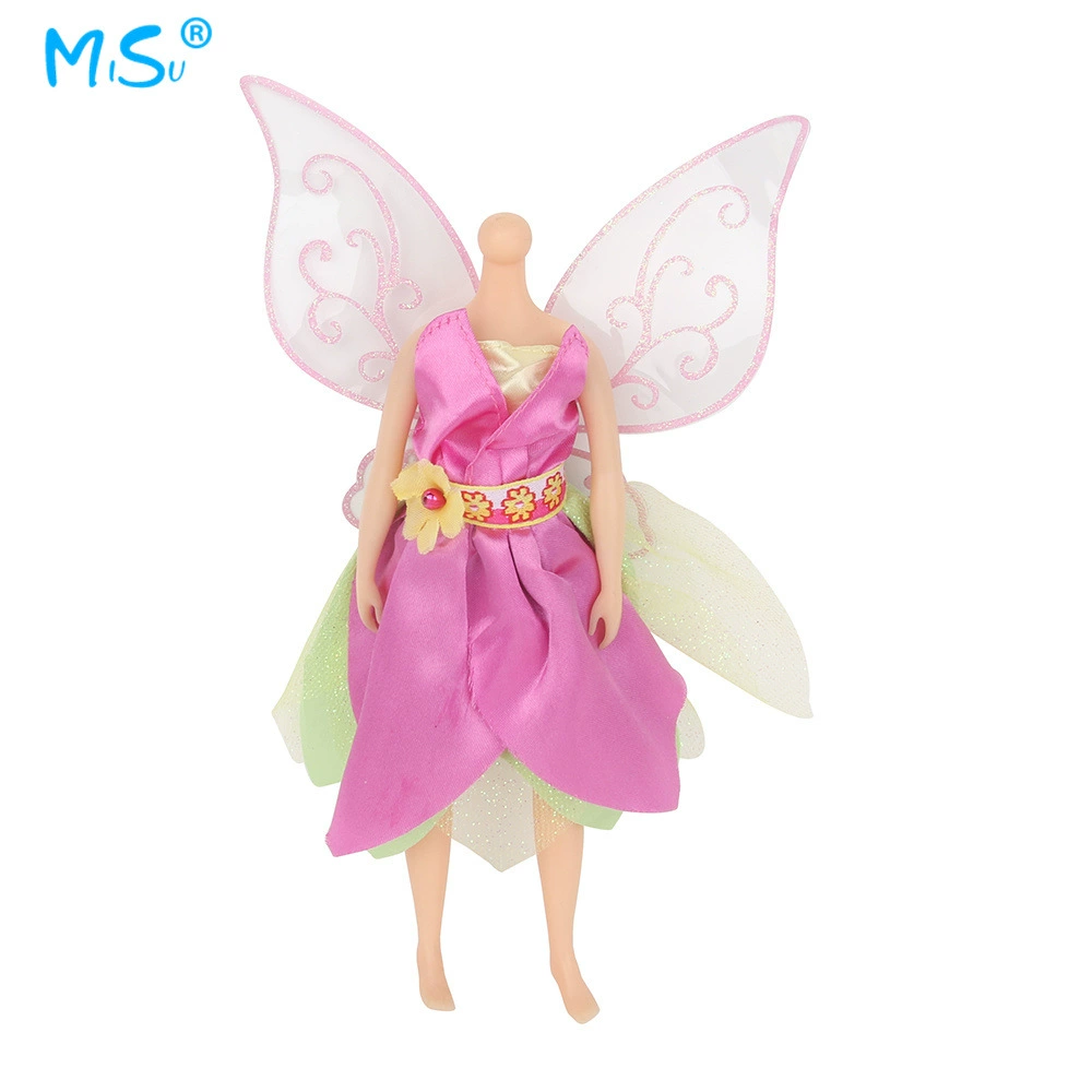 Новая продукция горячие продажи Barbie кукла одежда аксессуары BJD Эльф Фея крыло сельский зеленый дикий Фея платье